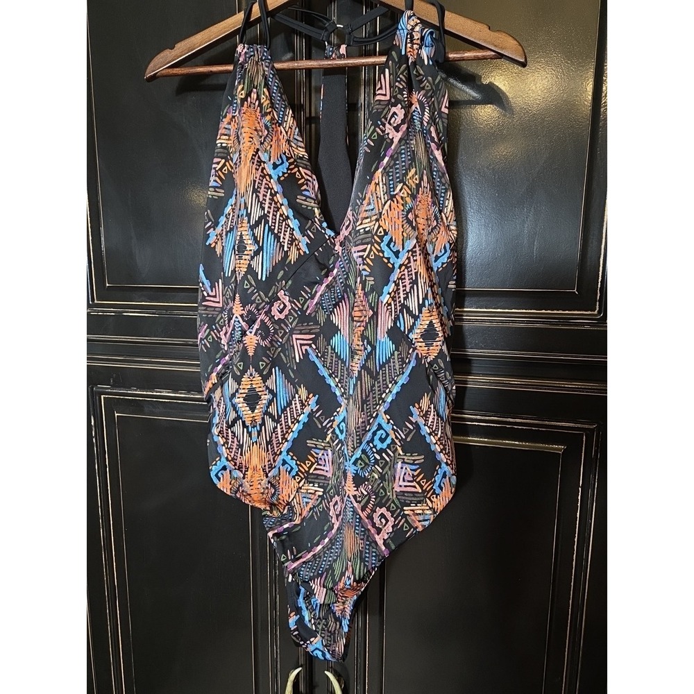 Time And Tru 2x Aztec Print One Piece Swimsuit,  Summer, Beach, Lake,Vacation